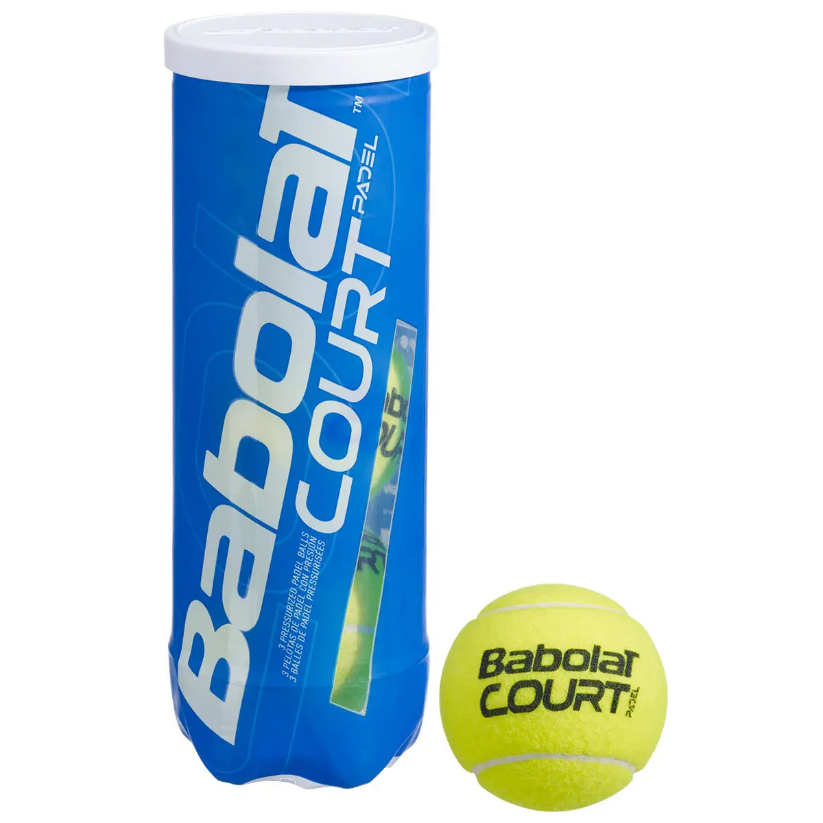 Babolat Court — мячи для падель, 1 тубус (3 мяча)