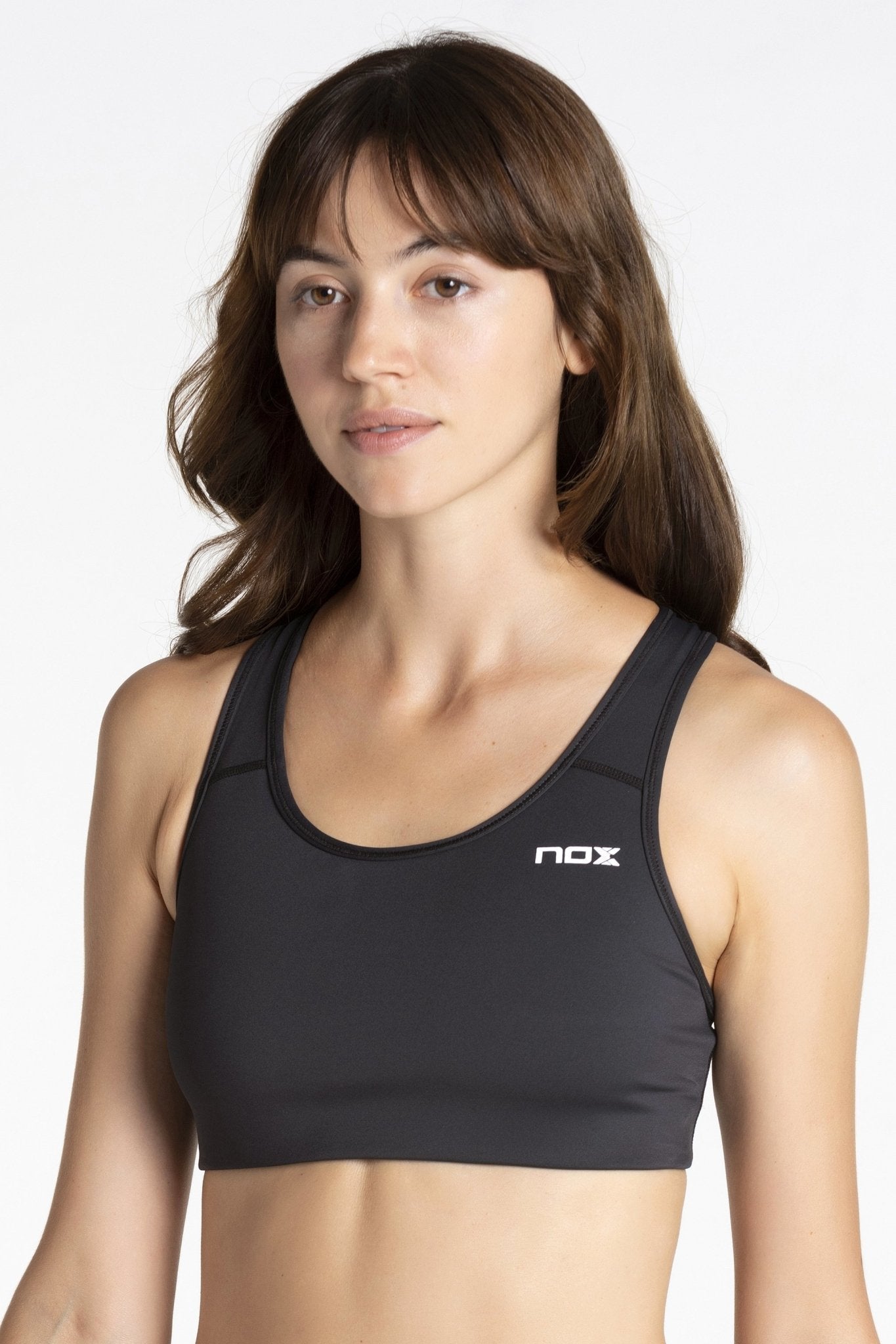 NOX Team women's black sports bra